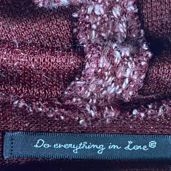 Anthropologie Poncho Do Everything In Love Hooded OS Boucle Knit Marled Zip Up - Picture 3 of 9